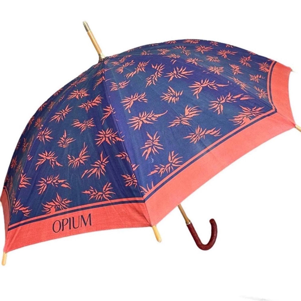 RARE Luxury YSL Yves Saint Laurent Vintage OPIUM Umbrella Sunbrella